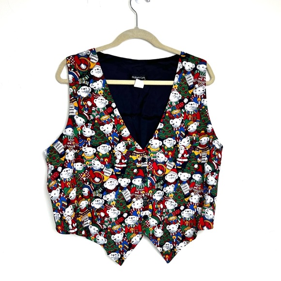 Vintage Robyn-Lyn Christmas Holiday Vest - Picture 1 of 7
